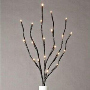 Lot 5 new Lighted Branch stems with white lights - Battery Operated
